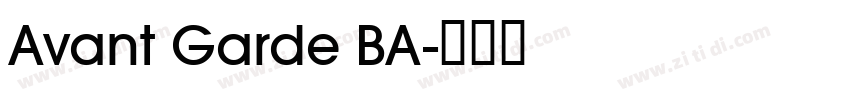 Avant Garde BA字体转换